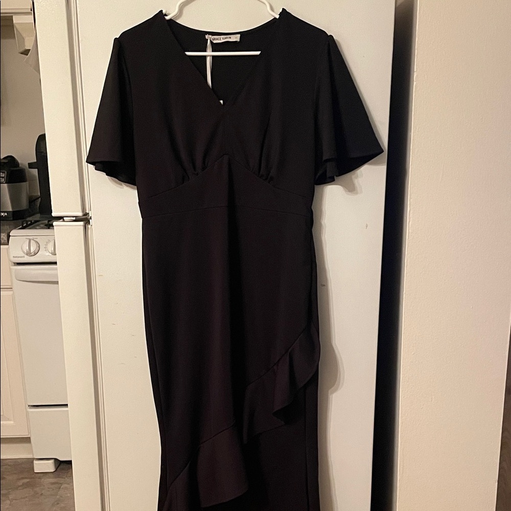 Grace Karin NWT Large Elegant Black Dress